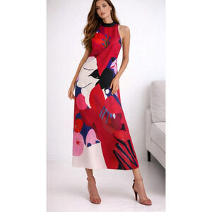 NEW ANTHRO Rio De Janeiro Floral Watercolor Dress XS